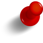 Pushpin vector image